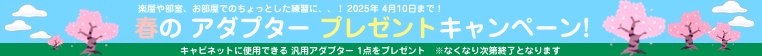 春のアダプタープレゼントキャンペーン!
