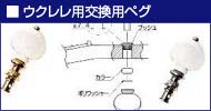 ウクレレ用ペグ