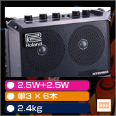 Roland ローランド MOBILE CUBE Battery Powered Stereo Amplifier モバイルアンプ