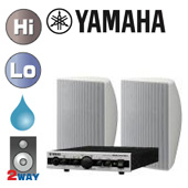 YAMAHA ヤマハ VXS5W (ホワイト/1ペア) 屋内・野外BGMセット(MA2030a) ◆ セット内容  MA2030a (1台)  VXS5 W (1ペア)