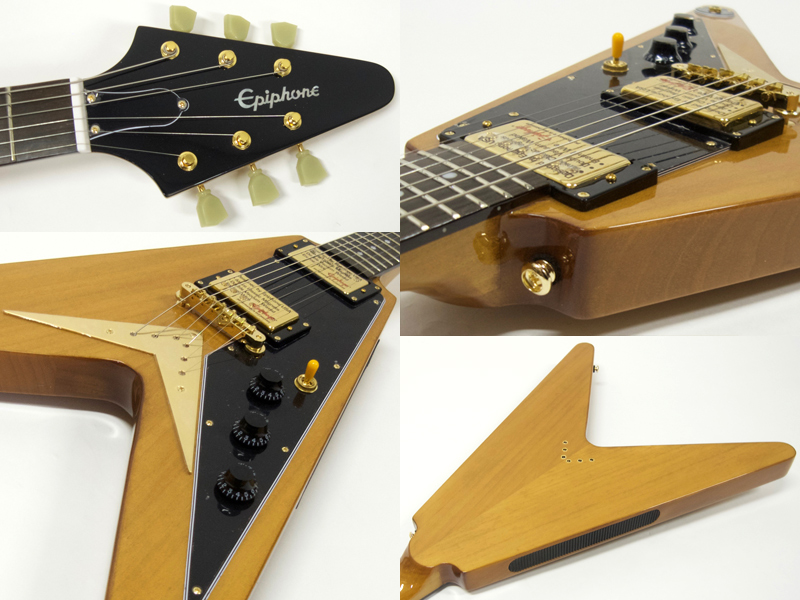 Epiphone Flying V Korina 1958 I tried playing the guitar