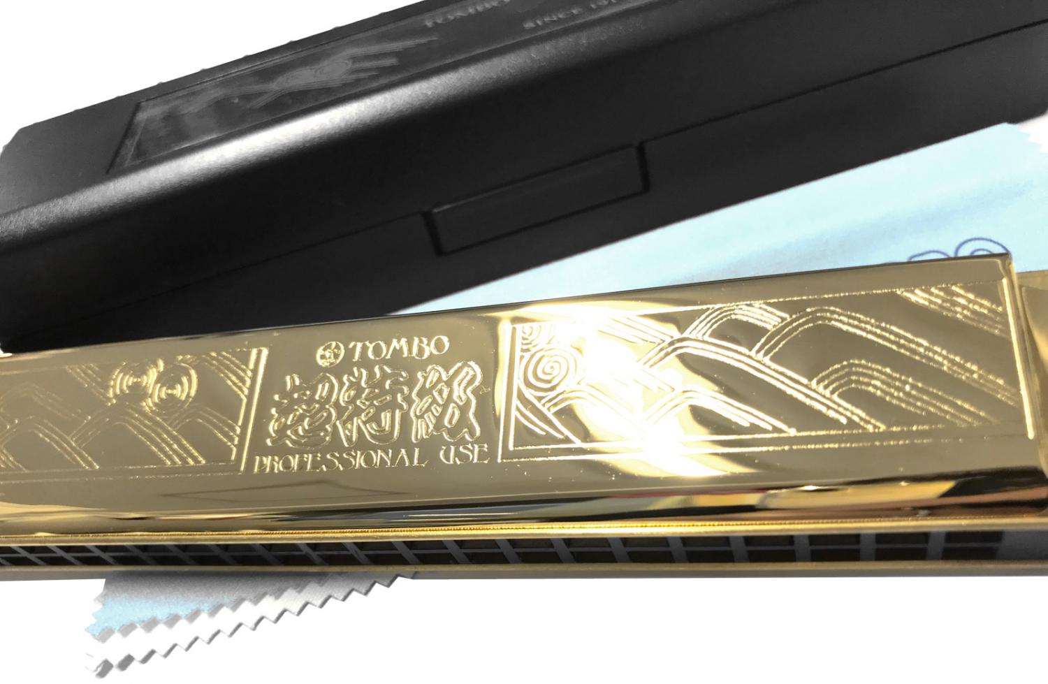 TOMBO トンボ 1921 複音ハーモニカ 超特級 ゴールド G調 21穴 トレモロ