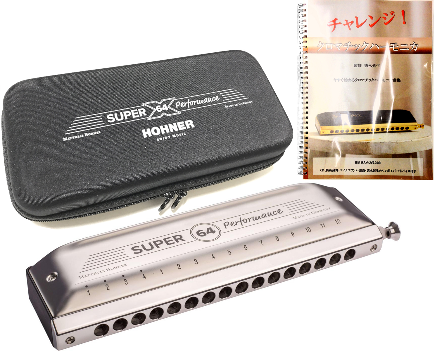 HOHNER ( ホーナー ) NEW SUPER 64 7582/64 クロマチックハーモニカ 
