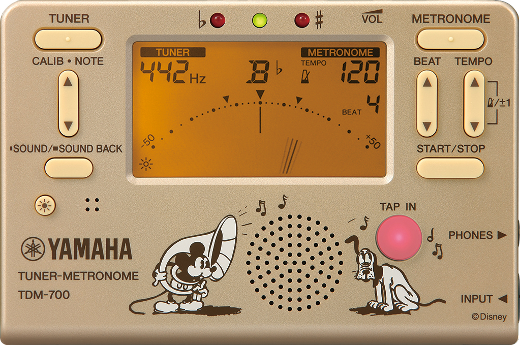 YAMAHA チューナーメトロノーム TDM700 ゴールド