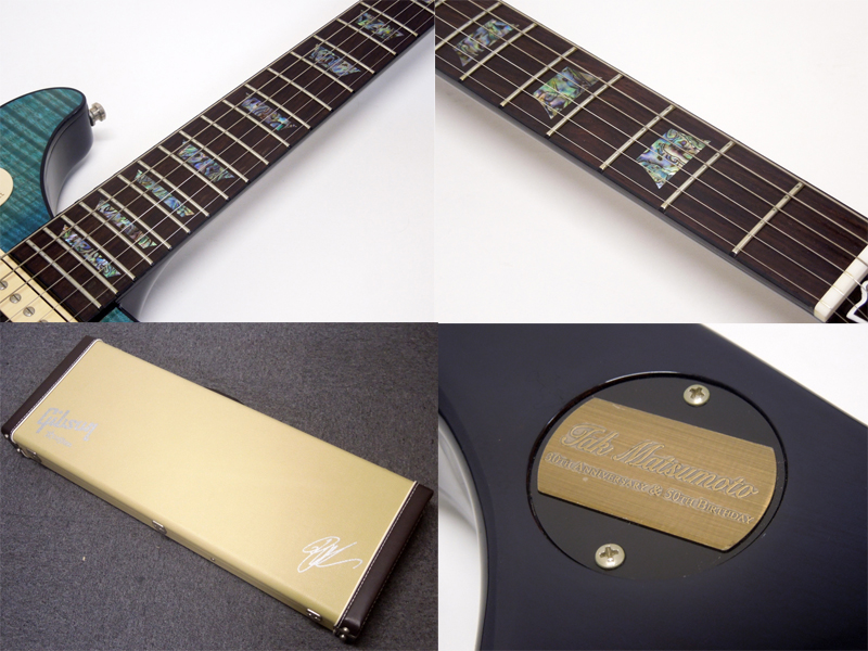 Gibson Custom Shop Tak Matsumoto DC Standard Flame Top Aqua