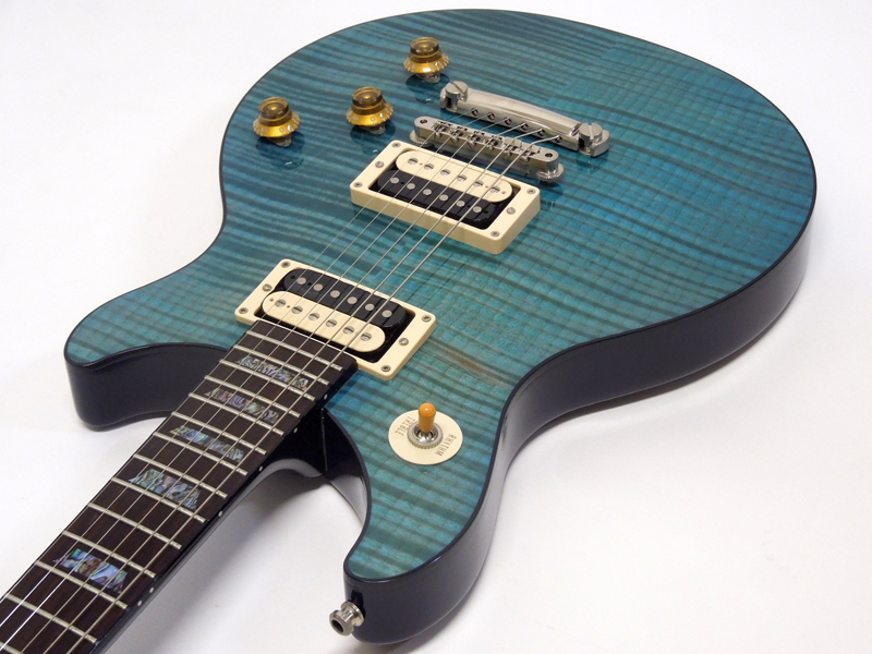 Gibson Custom Shop Tak Matsumoto DC Standard Flame Top Aqua
