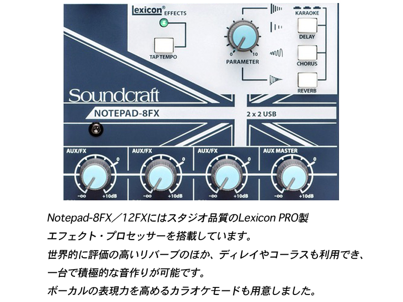 SOUND CRAFT サウンドクラフト Notepad 12FX ◇ 12ch小型