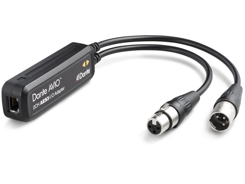 Audinate オーディネイト Dante AVIOアダプター AES3 I/O （入力