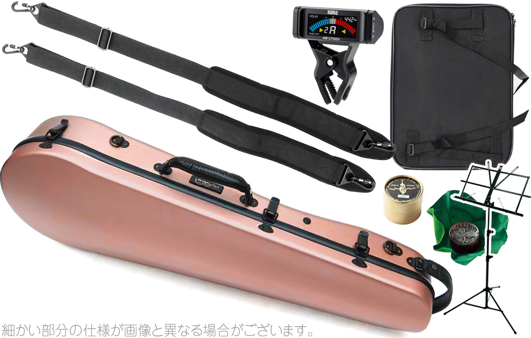 Carbon Mac ( カーボンマック ) CFA-2 サテン ビオラ ケース S- PKG ピンクゴールド ハードケース viola cases  satin pink gold AB-201 セット D 北海道 沖縄 離島 代引き 不可 送料無料! | ワタナベ楽器店 ONLINE SHOP