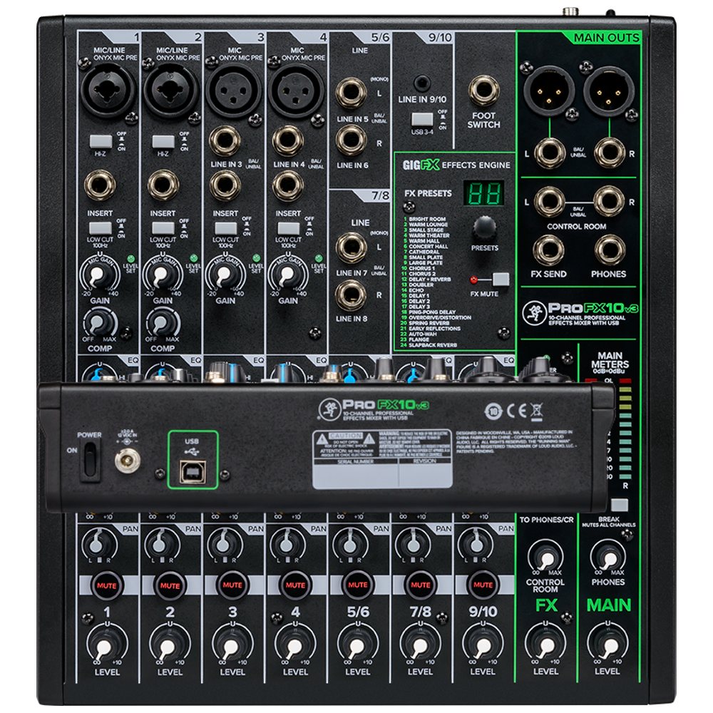 おすすめ】MACKIE/ProFX10v3 アナログミキサー エフェクト搭載