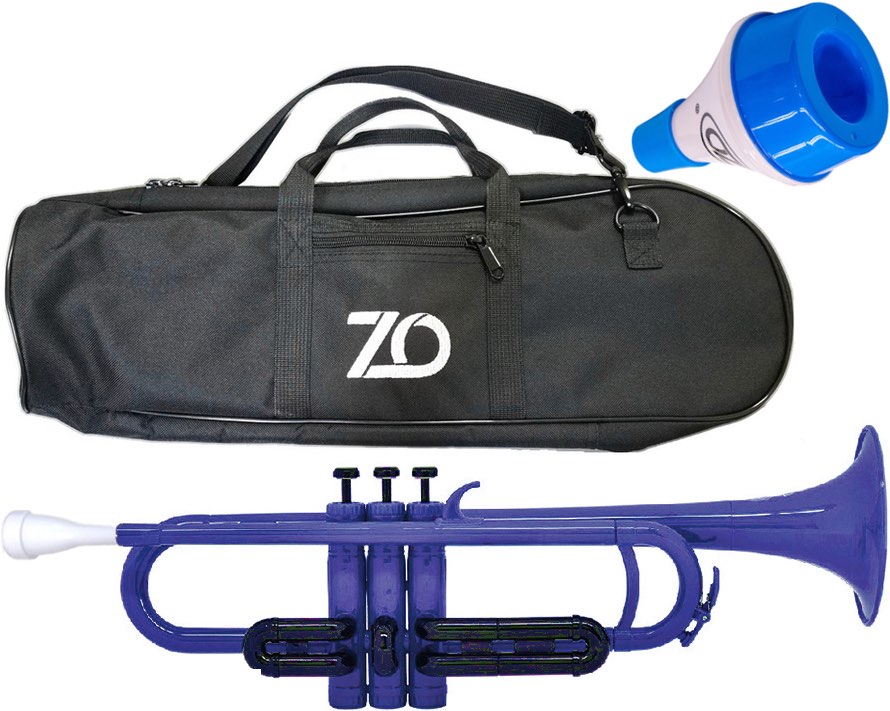 ZO ゼットオー TP-10BK トランペット ダークブルー ミュート