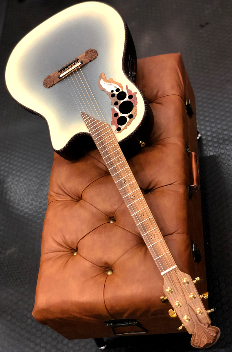 Ovation Adamas 2087GT-7 Reverse Beige Burst 【USA カスタム