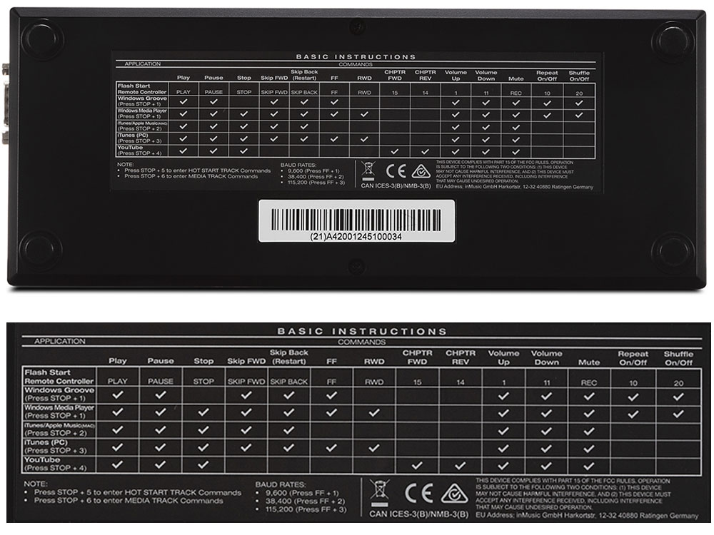 DENON ( デノン ) FLASH START REMOTE ◇ RS-232C リモート