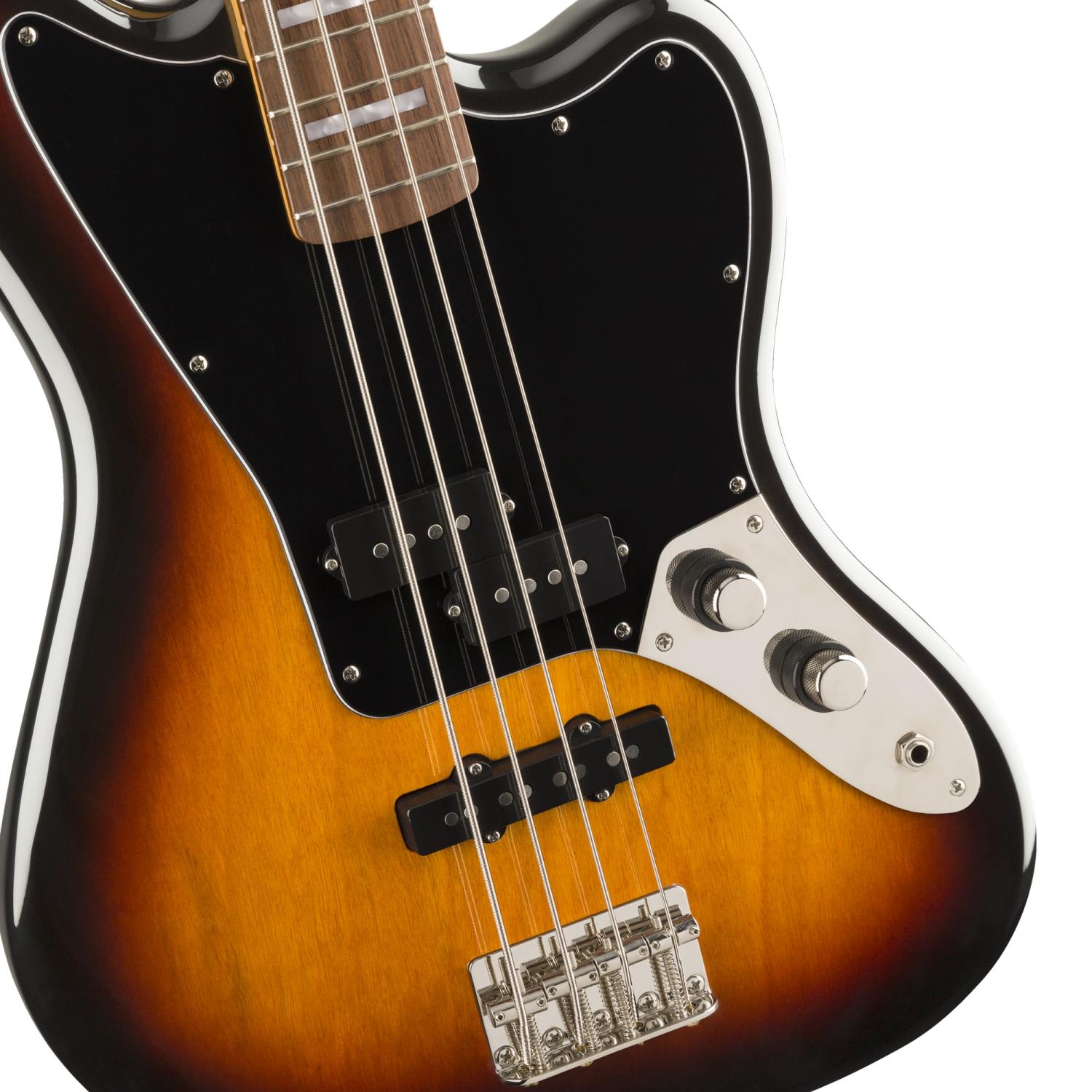 SQUIER Classic Vibe Jaguar Bassカスタムあり Squier Classic Vibe 70s Jaguar Bass, Black | Gear4music demo
