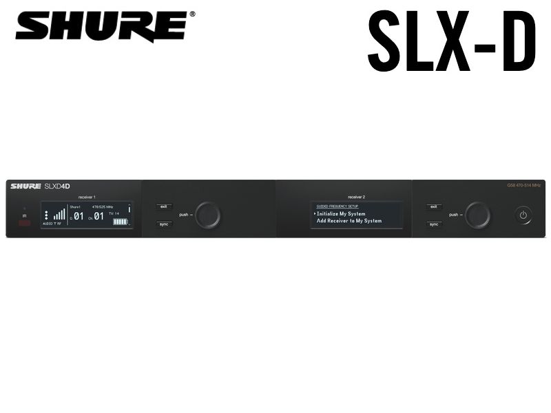 SHURE ( シュア ) SLXD4D 【SLXD4DJ=-JB】デュアル SLX-D