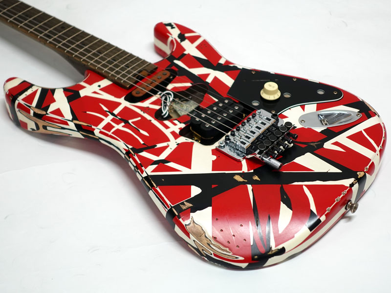 EVH イーブイエイチ Striped Series Frankie Red with Black