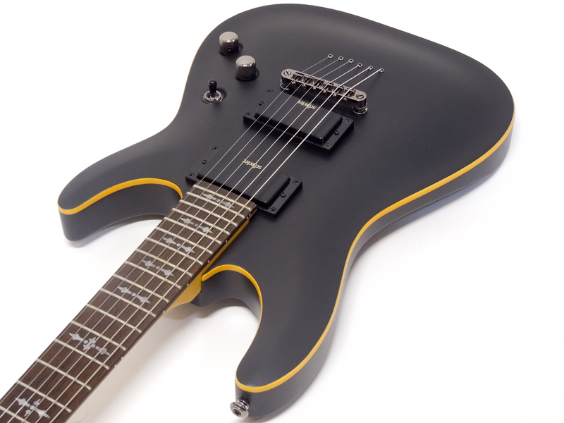 最終値下げ Schecter Demon−7 SBK 7弦ギター ７弦ギター シェクター