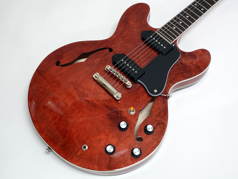 セミアコ　エレキギター シングルカッタウェイスタイルのセミアコ、2003年製Gibson ES