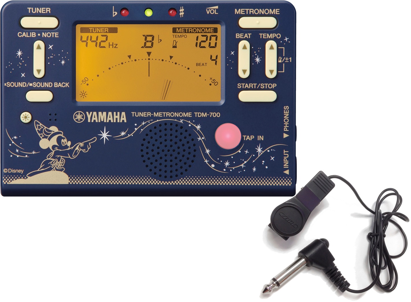 YAMAHA ( ヤマハ ) TDM-700DF2 ファンタジア ミッキーマウス チューナーメトロノーム ディズニー クロマチックチューナー マイク  セット 北海道不可 沖縄不可 離島不可 送料無料! | ワタナベ楽器店 ONLINE SHOP