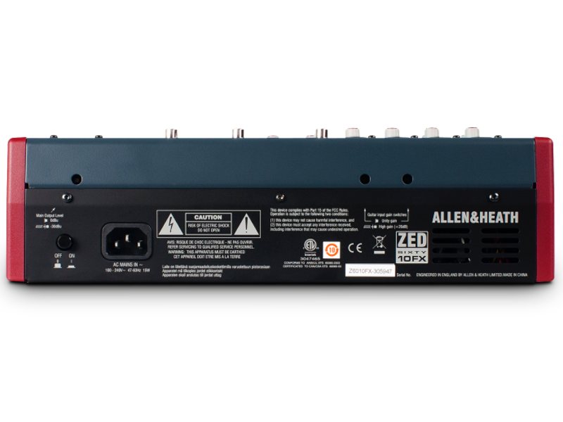 ALLEN&HEATH アレンアンドヒース ZED60-10FX ◇ エフェクト内蔵
