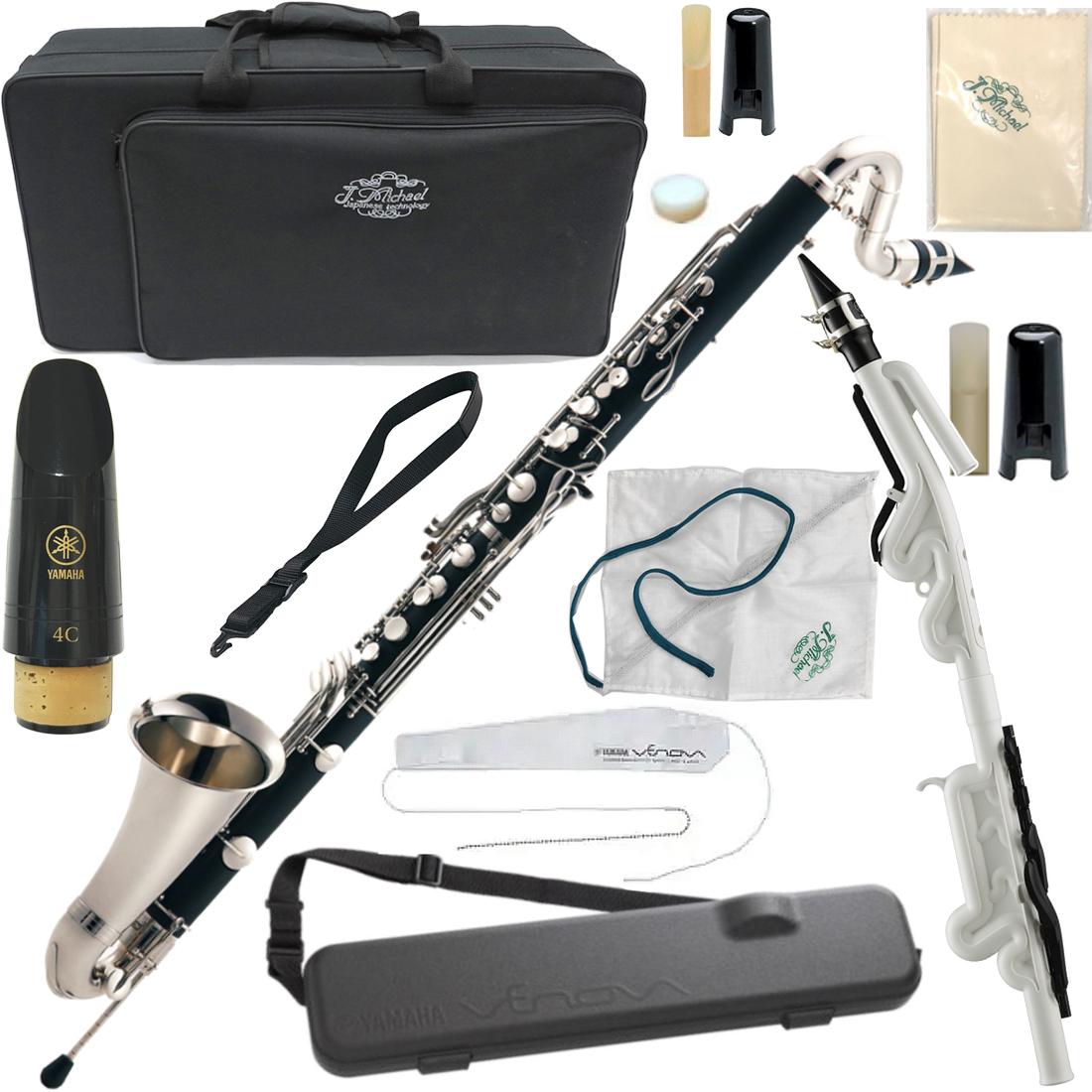 J Michael Jマイケル Clb 1800 バスクラリネット 新品 樹脂製 管体 本体 Bass Clarinet ハリソン リガチャー バンドーレン マウスピース セット G 北海道 沖縄 離島不可 送料無料 ワタナベ楽器店 Online Shop