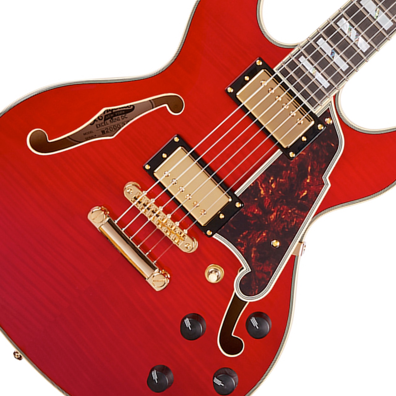 D'Angelico ディアンジェリコ Excel Mini DC Trans Cherry セミアコ