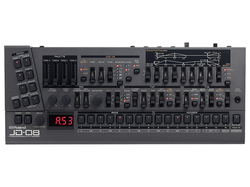 M*a様 Roland Boutique JD-08 + K-25M Roland Boutique JD-08 Synthesizer Module with K-25m Keyboard