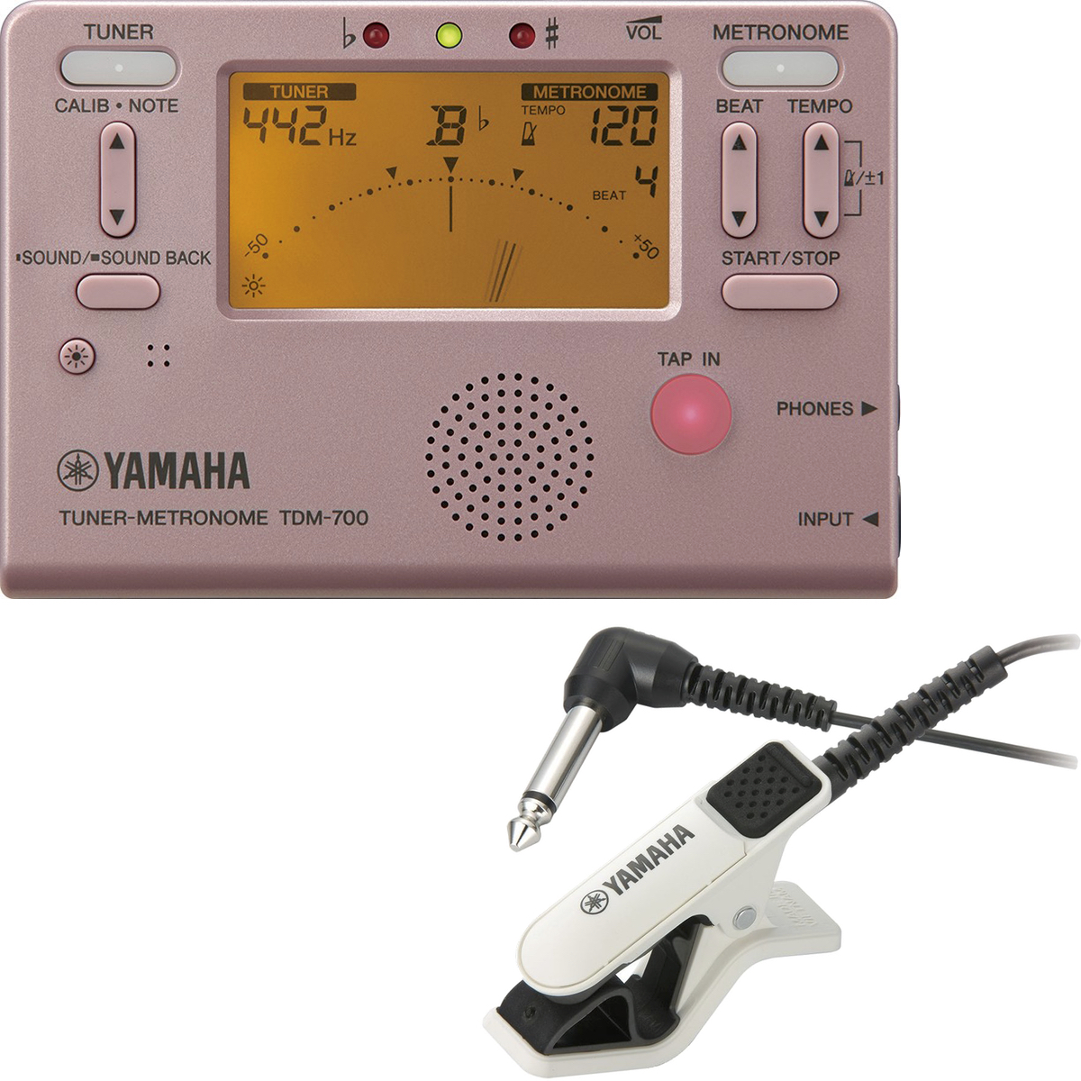 YAMAHA ( ヤマハ ) TDM-700P プラチナ ピンク チューナーメトロノーム クロマチックチューナー 管楽器 metronome  tuner マイク セット C 北海道 沖縄 離島不可 | ワタナベ楽器店 ONLINE SHOP