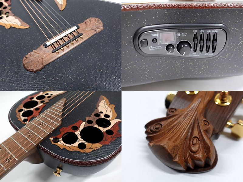 Ovation Adamas 1687GT-5 Black USA カスタムショップ アダマス