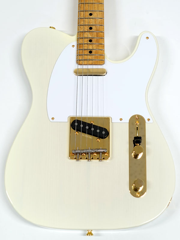 K.Nyui Custom Guitars KNTE Bird's eye Maple Neck / White