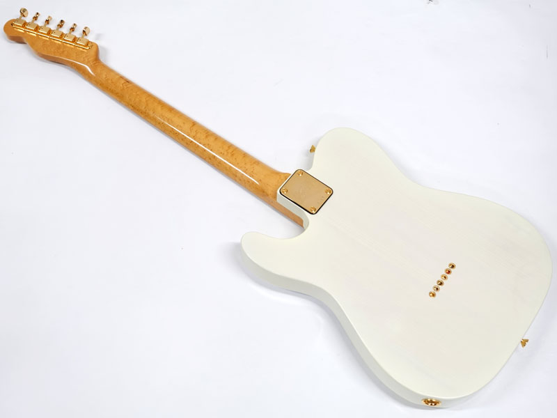 K.Nyui Custom Guitars KNTE Bird's eye Maple Neck / White