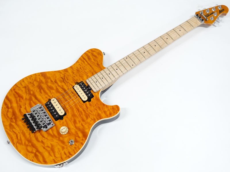 Musicman Axis Quilt Maple Top Trans Gold【USA ミュージックマン アクシス エレキギター 】 送料無料! |  ワタナベ楽器店 ONLINE SHOP