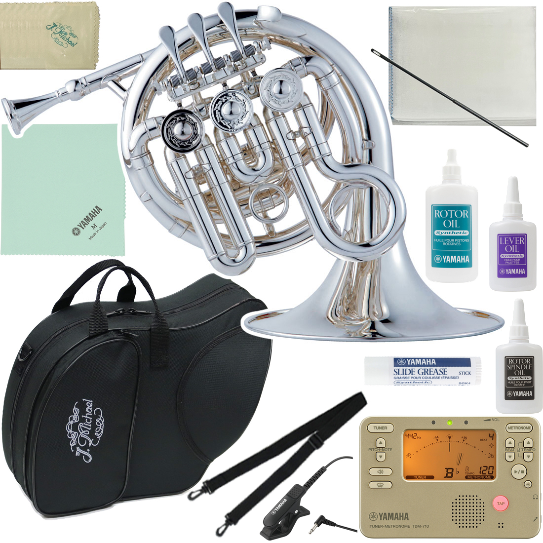 J Michael Jマイケル PFH-550S ポケットホルン 銀メッキ High B♭ ミニ