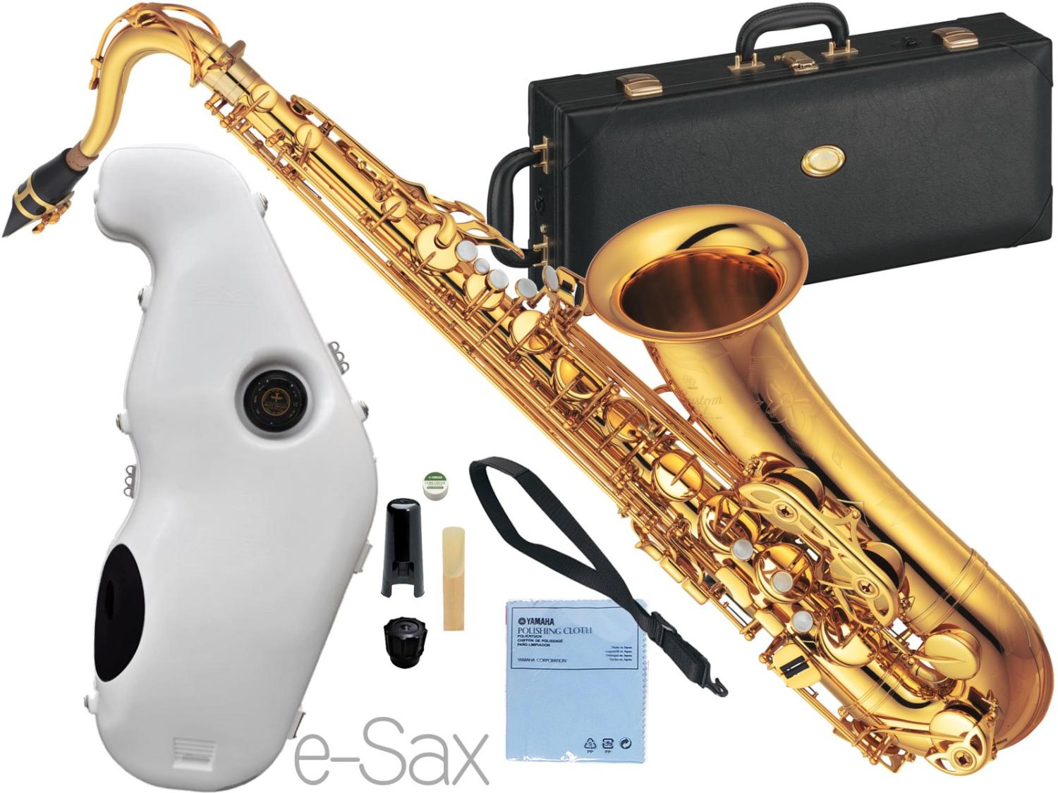 YAMAHA ヤマハ YTS-875EX テナーサックス ラッカー カスタム ゴールド 日本製 Tenor saxophone gold  Custam 管楽器 e-Sax ES2-TS セット 北海道 沖縄 離島不可 送料無料! ワタナベ楽器店 ONLINE SHOP