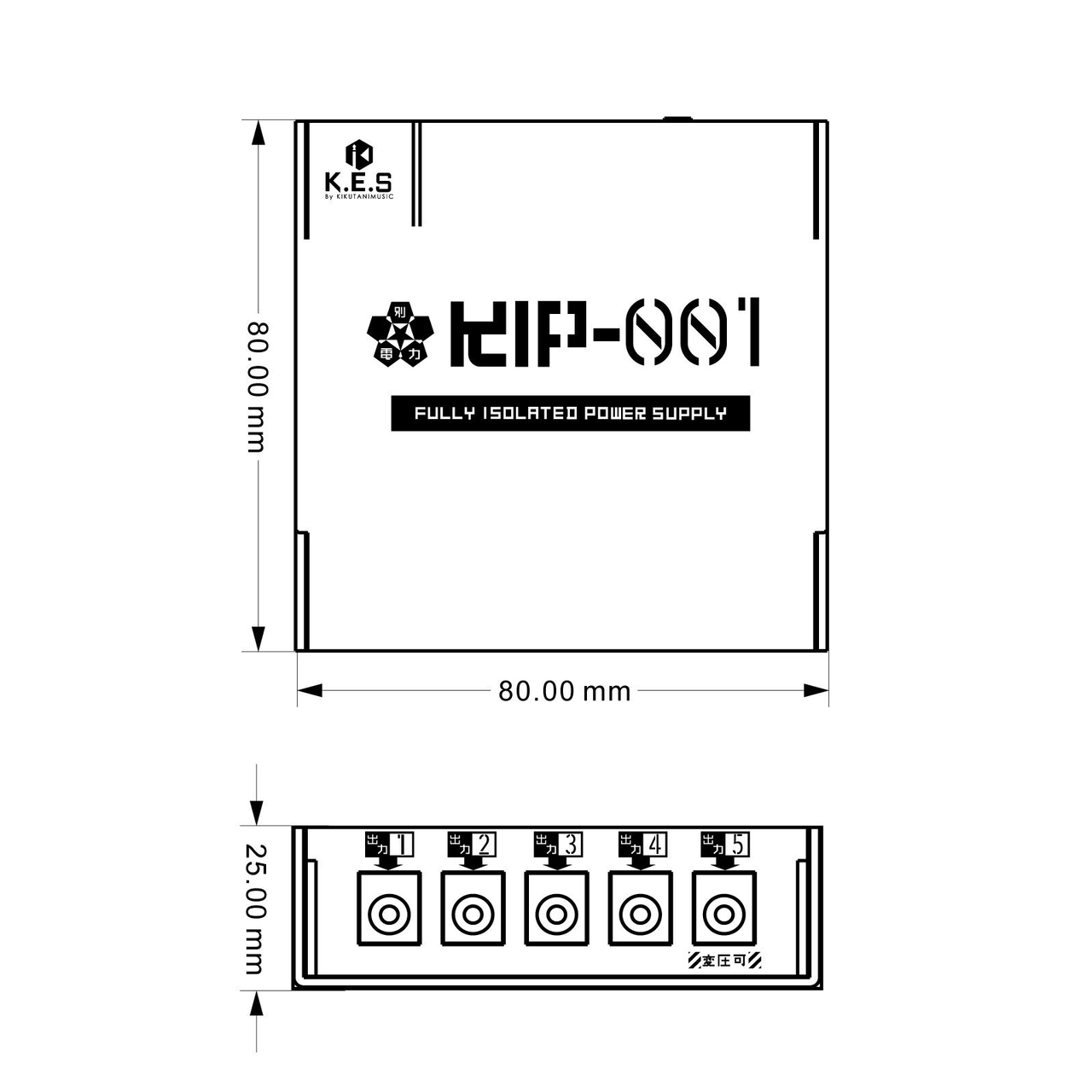 K.E.S KIP-001 Full Isolated Power Supply パワーサプライ