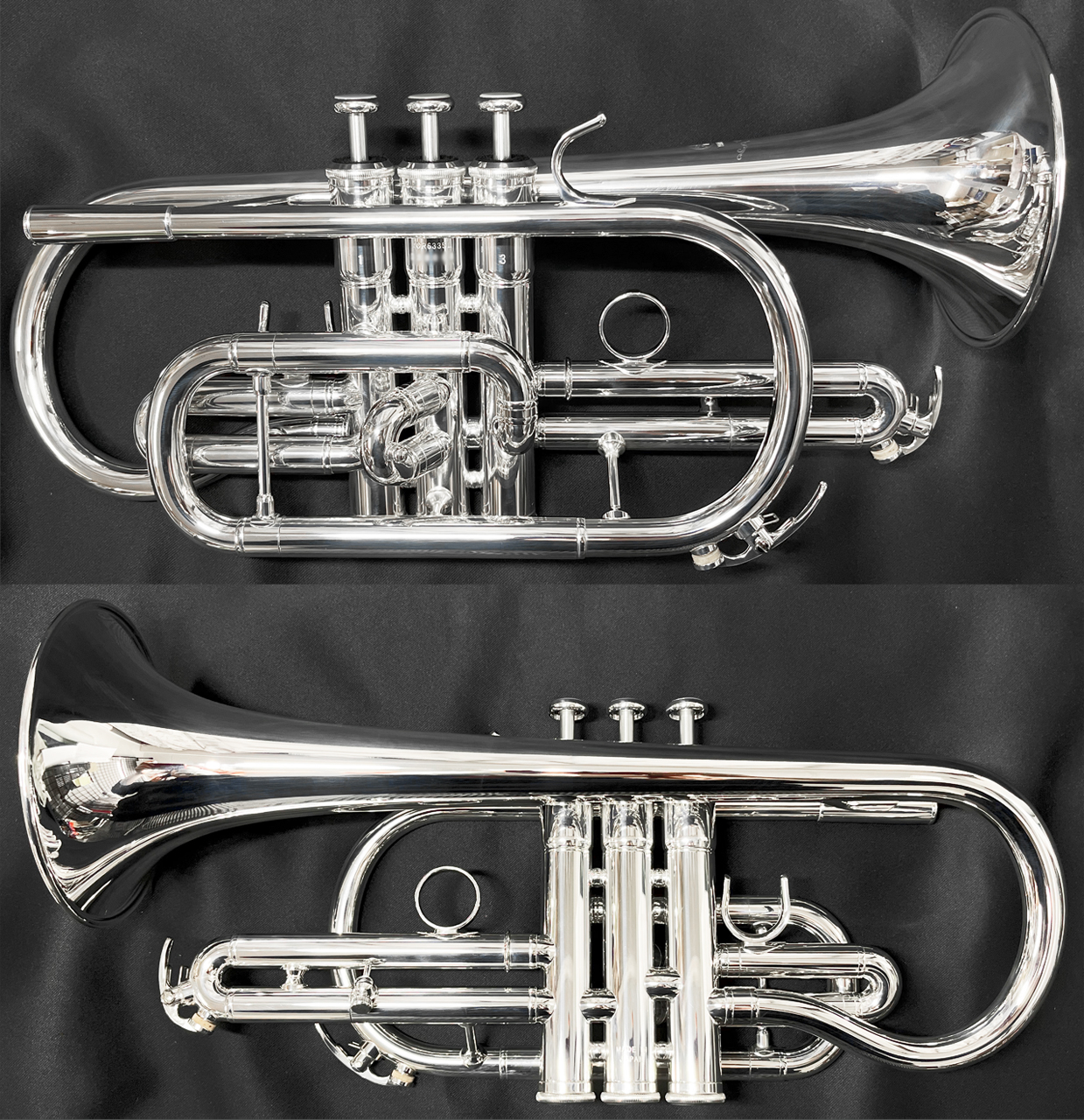 YAMAHA ヤマハ YCR-6335SII コルネット 銀メッキ イエローブラス