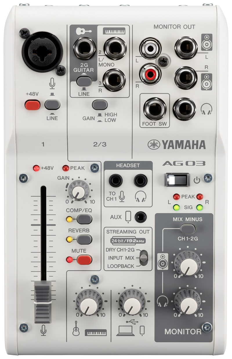 YAMAHA ヤマハ AG03MK2 Live Streaming Pack / White【1台のみ在庫有り