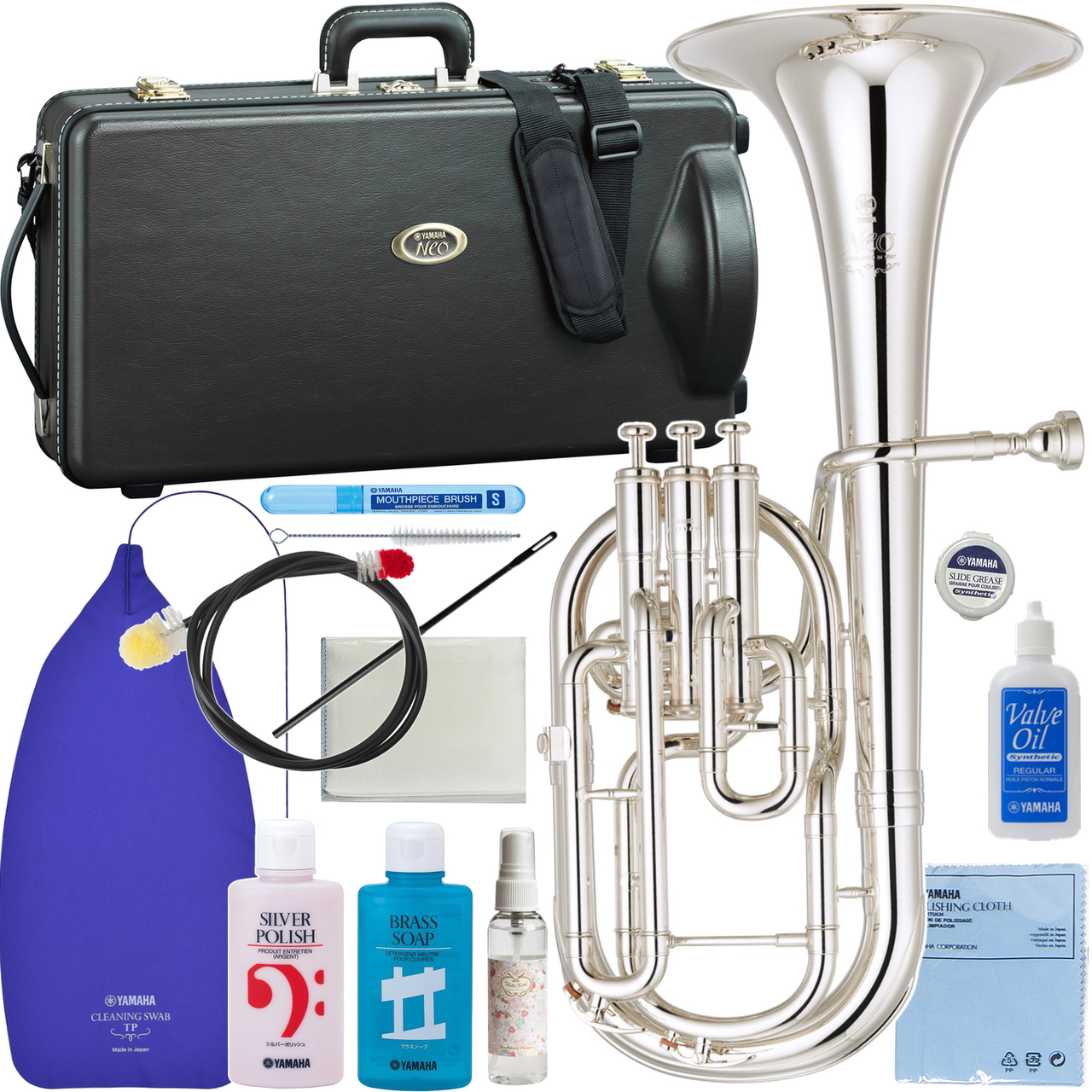 YAMAHA ヤマハ 5年保証サービス対象 YAH-803S アルトホルン Neo 銀