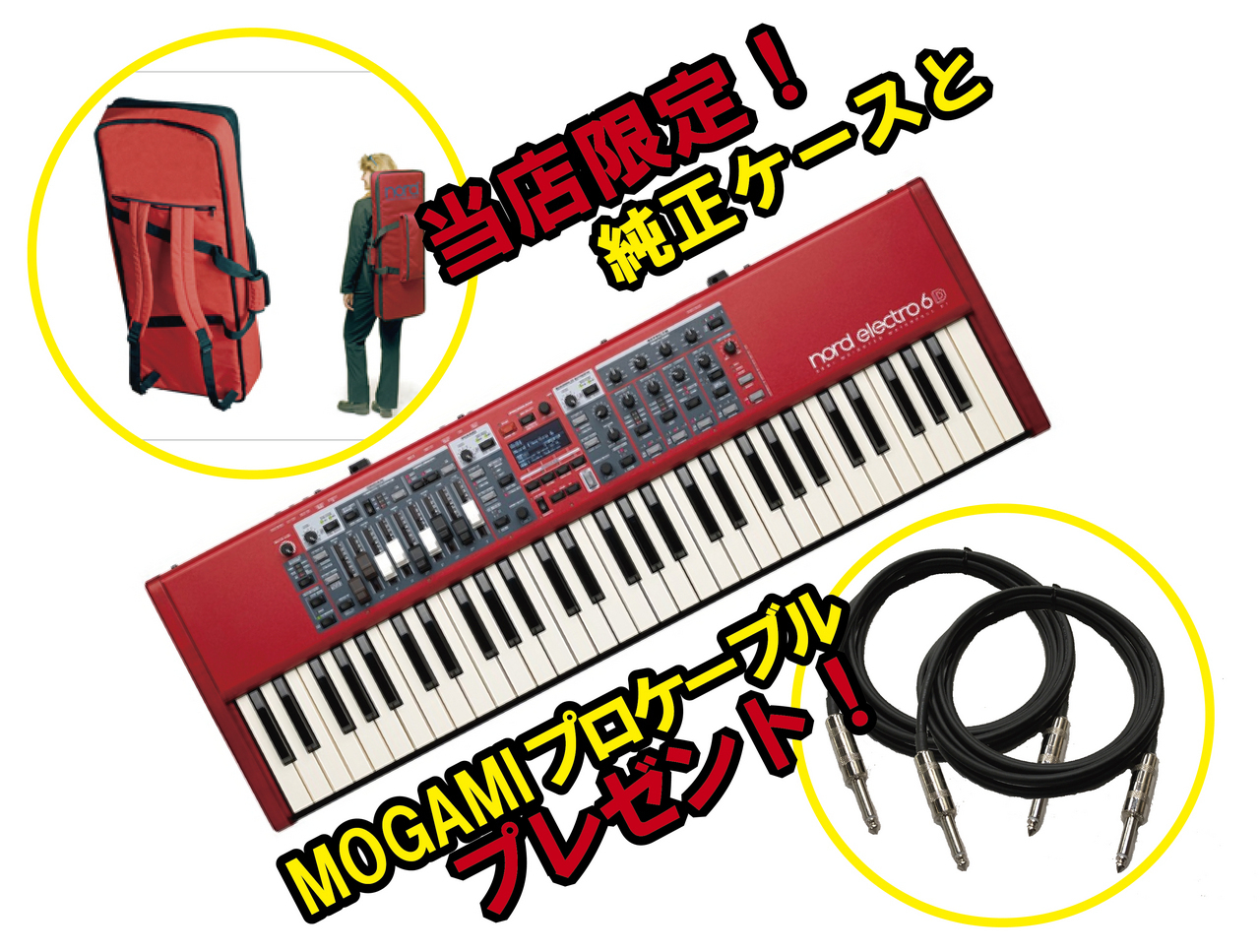 NORD CLAVIA Nord Electro 6D 61 ◇ケース&プロケーブルセット