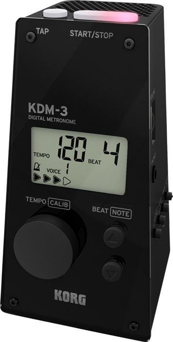 KORG コルグ KDM-3-BK デジタル メトロノーム ブラック | ワタナベ楽器