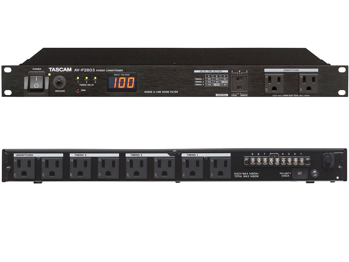 ベビーグッズも大集合 TASCAM タスカム AV-P2803 ◇ 電源・パワーディストリビューター その他