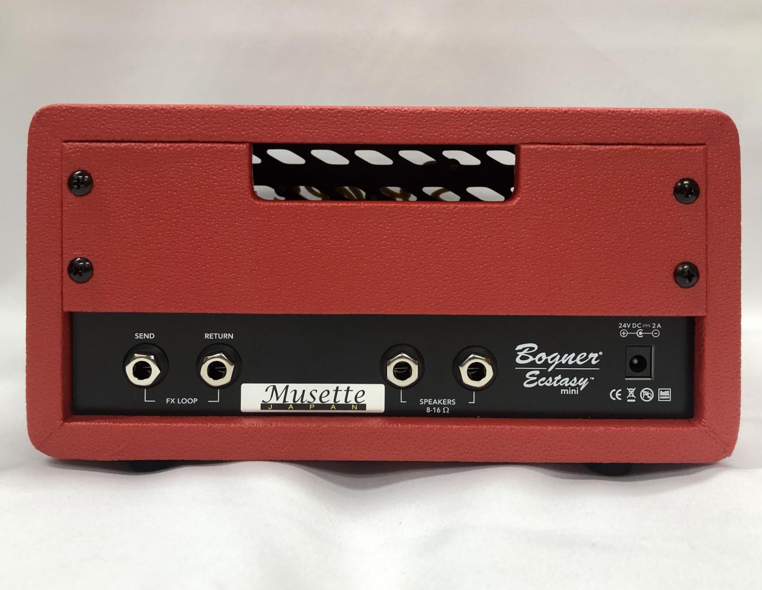 Bogner ボグナー ECSTASY Mini Red Tolex / Metal Grill [White