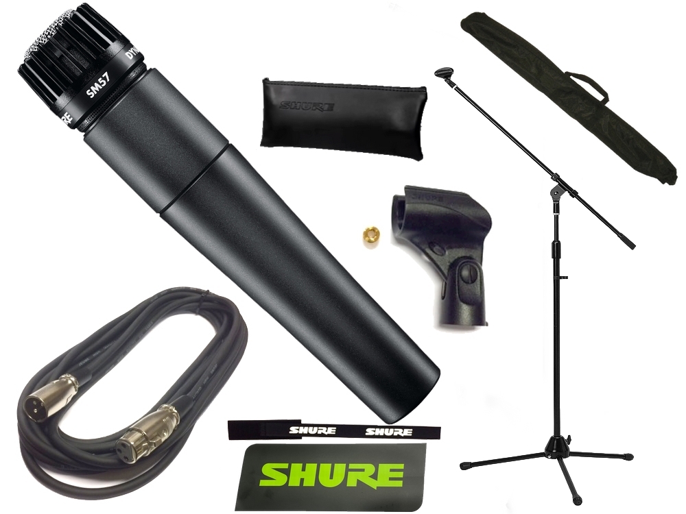 SHURE シュア SM57-LCE MBCS BK 三脚マイクスタンドセット （XLR