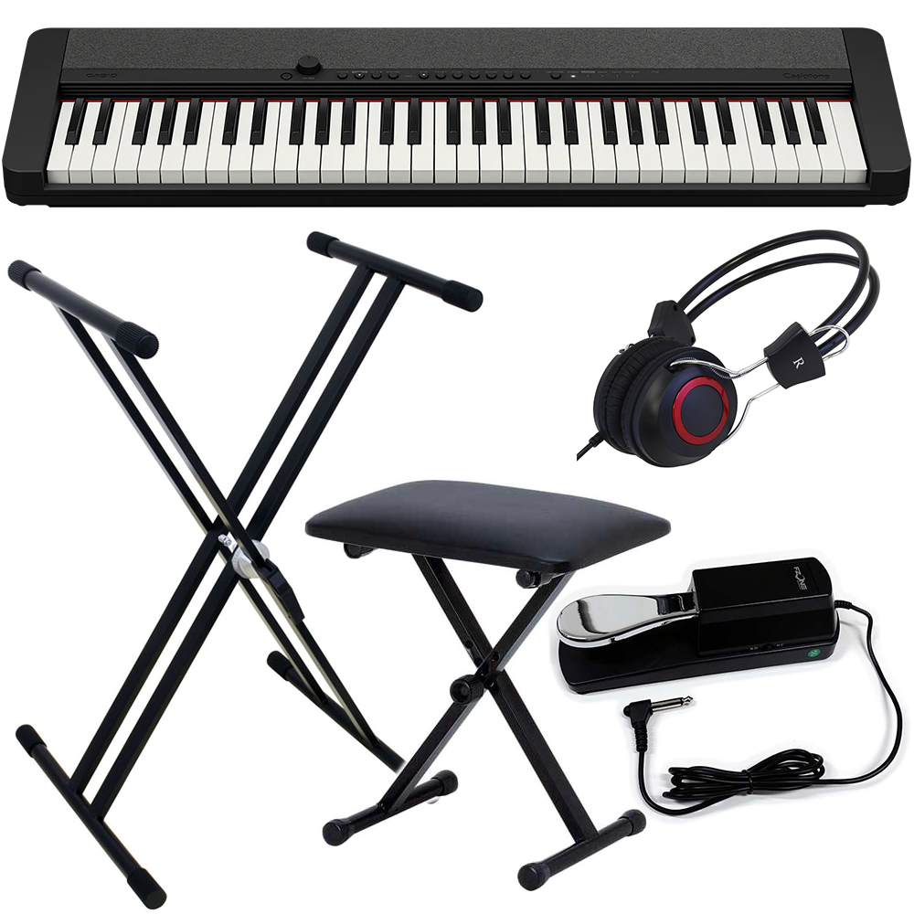 CASIO ( カシオ ) CT-S1 BK 簡易練習セット ポータブルキーボード