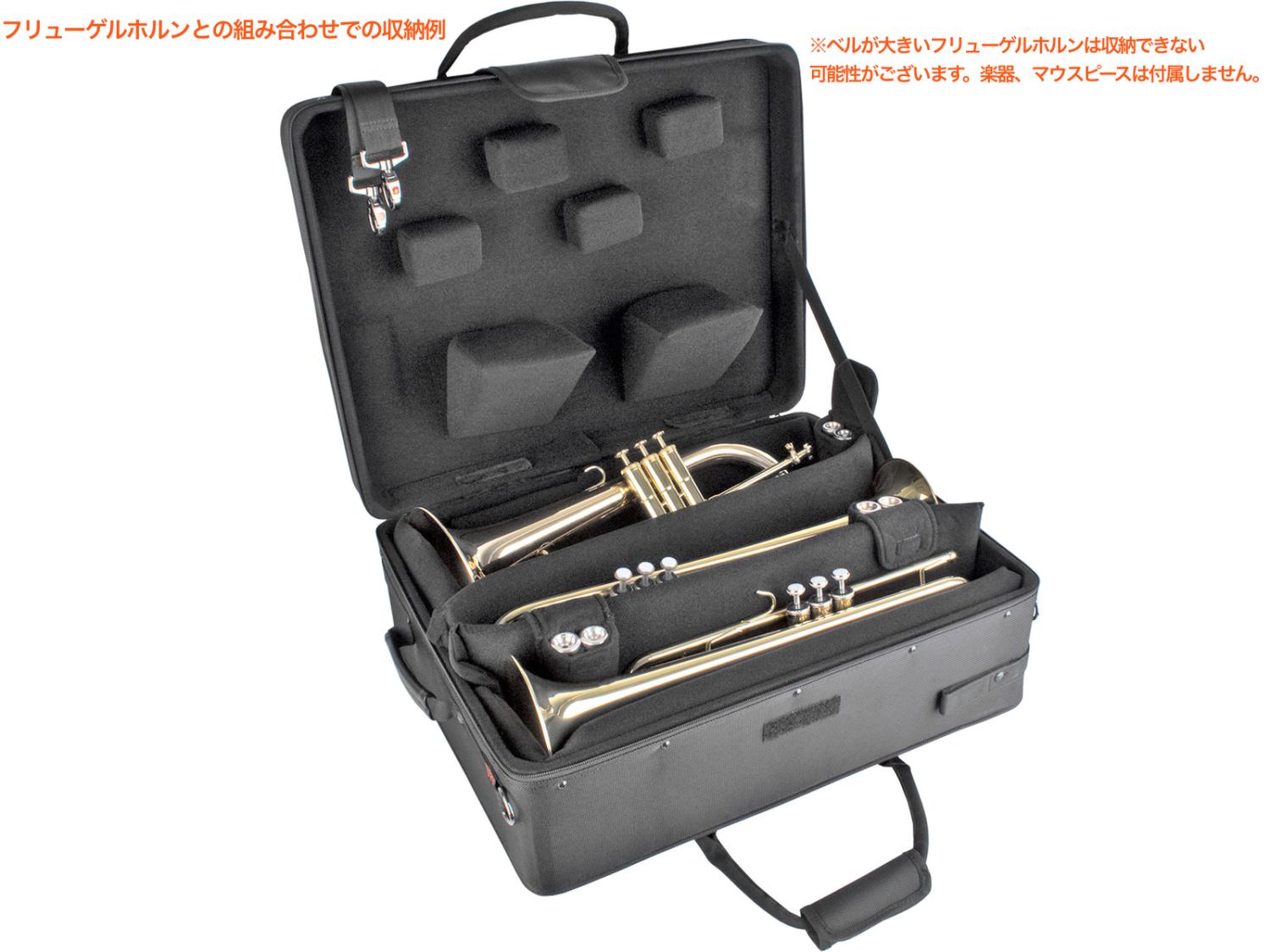 PROTEC プロテック IP301Q トランペット クワッド ケース 4本