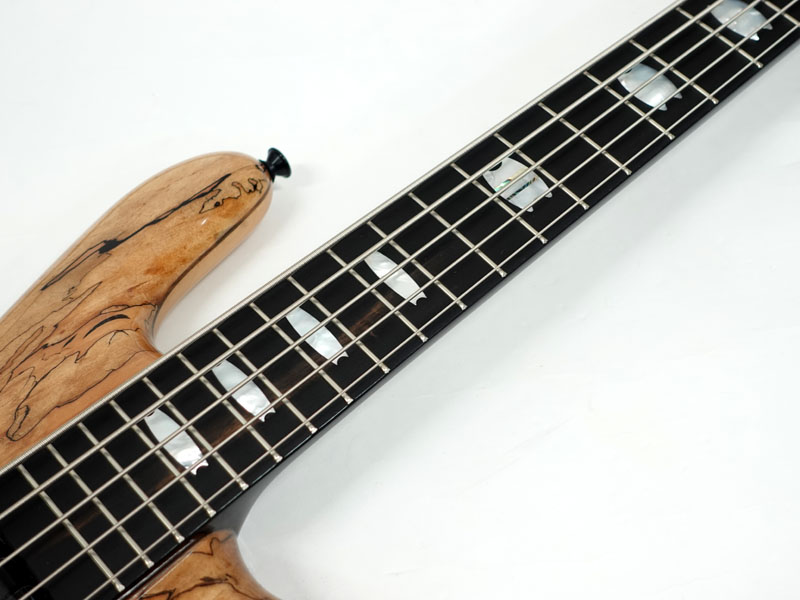 Tune 日本製 Spalted Maple top Lakland Skyline 44-02-Deluxe Bass Guitar - Violet Burst with