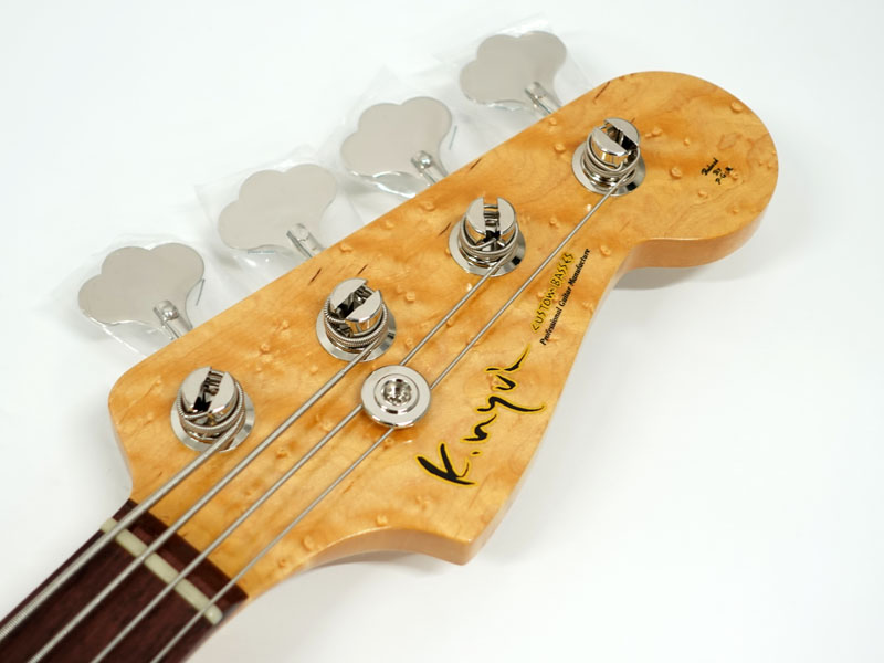 K.Nyui Custom Guitars KNJB Bird's eye Maple Neck / Vintage White