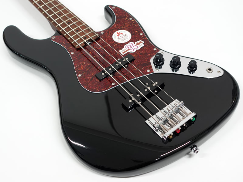 Bacchus WL-453ウッドライン　エレキベース ブラック ケース付き Bacchus WL-453ウッドライン エレキベース ブラック ケース付き
