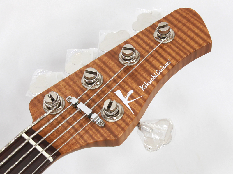 ギター bbqchicken Kikuchi Guitars Custom 5st J Bass / Spalted Flame Maple Top