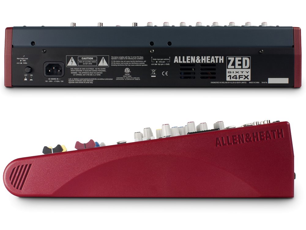 中古】ALLEN&HEATH USB・高品位エフェクト搭載・コンパクト・ミキサー 